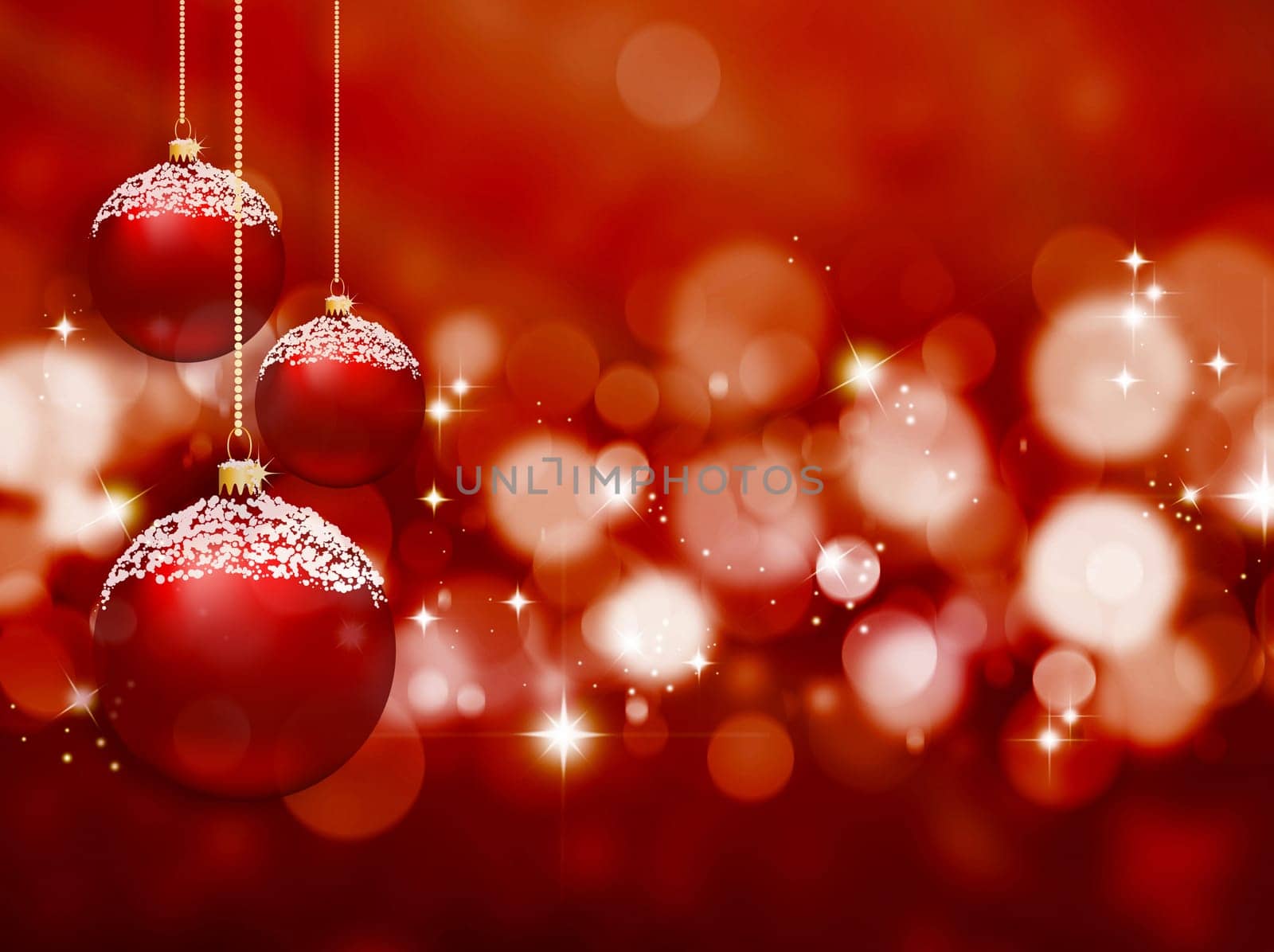 Christmas gifts on snowflake background