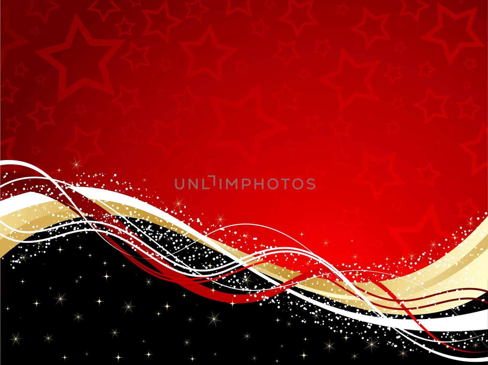 Decorative Christmas background with stars