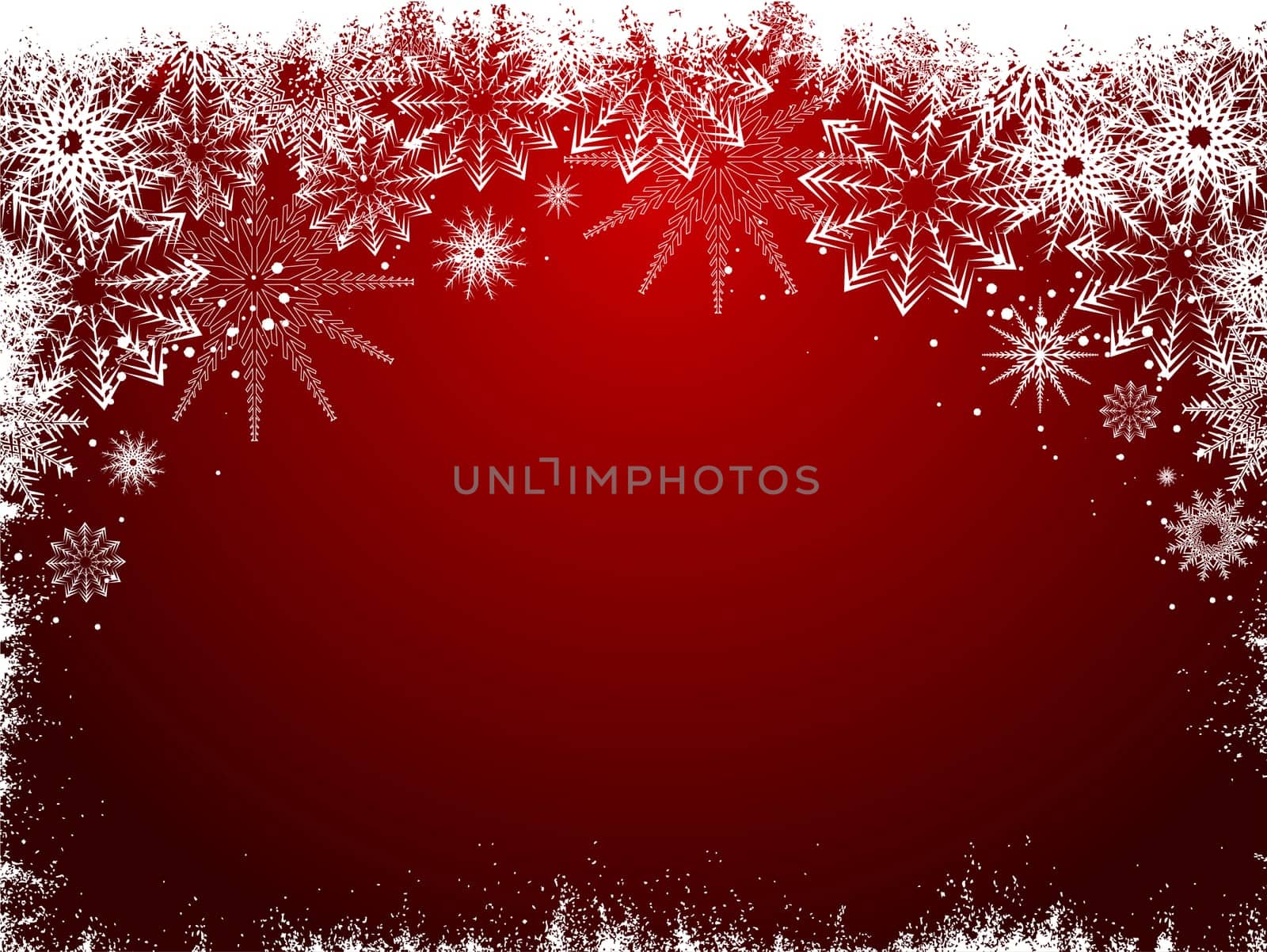 Christmas background of snowflakes