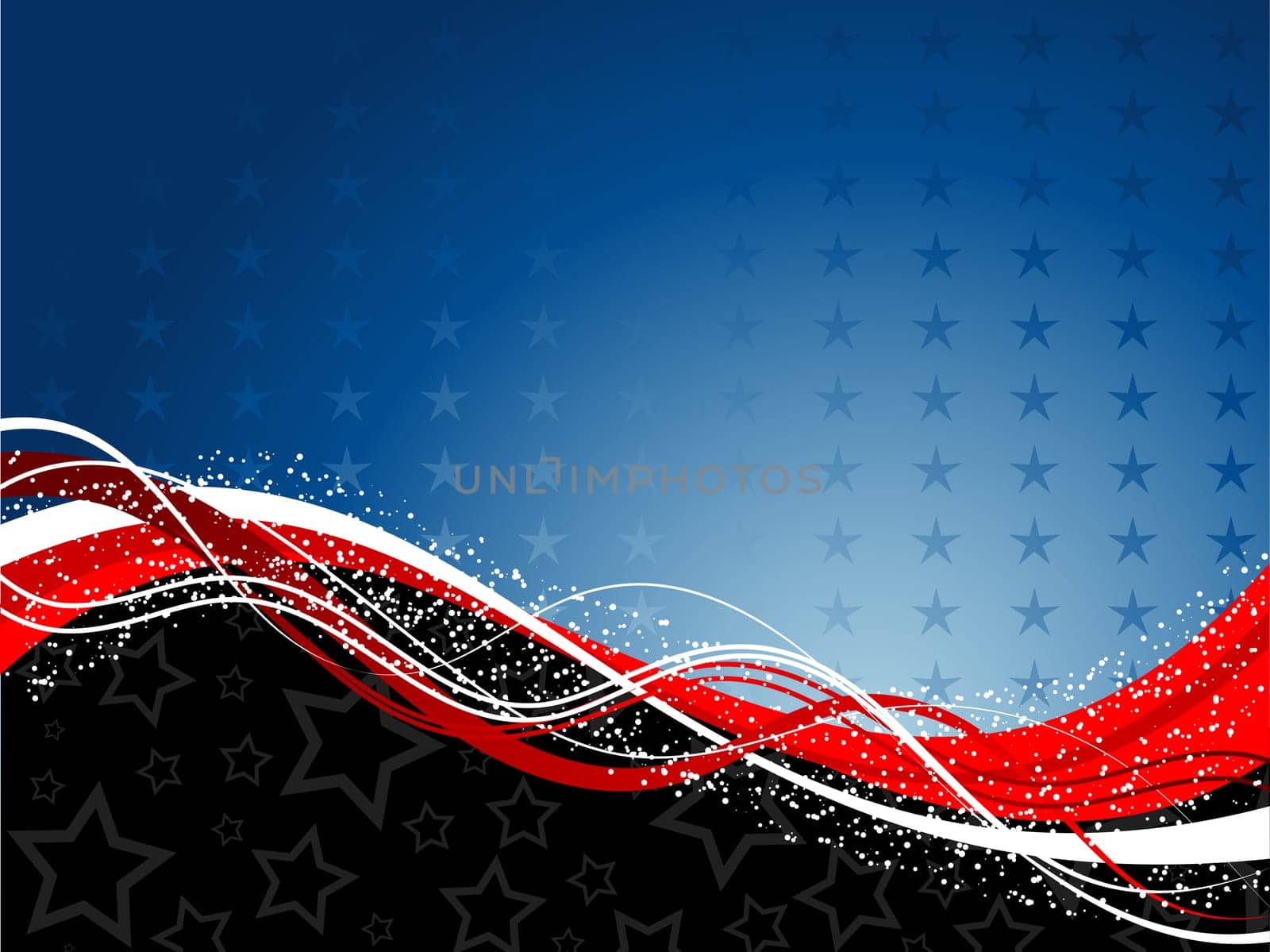 Decorative patriotic background for the fourth of July