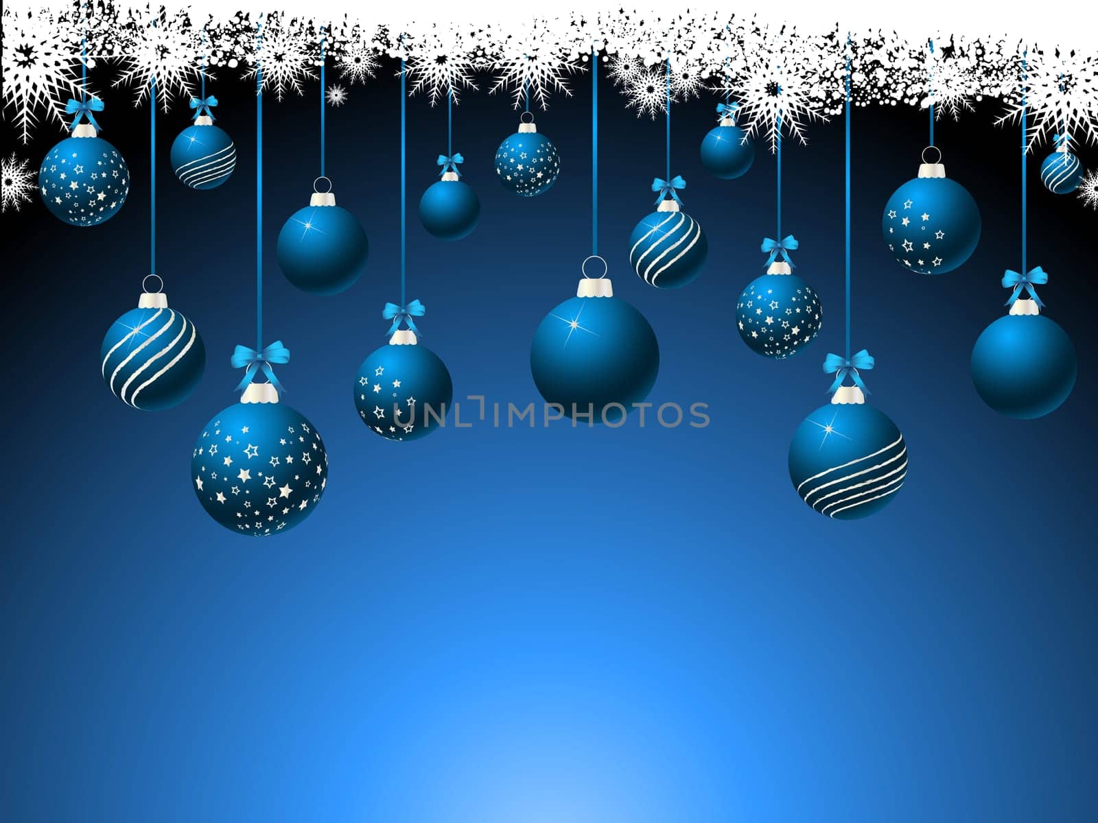 Hanging Christmas baubles