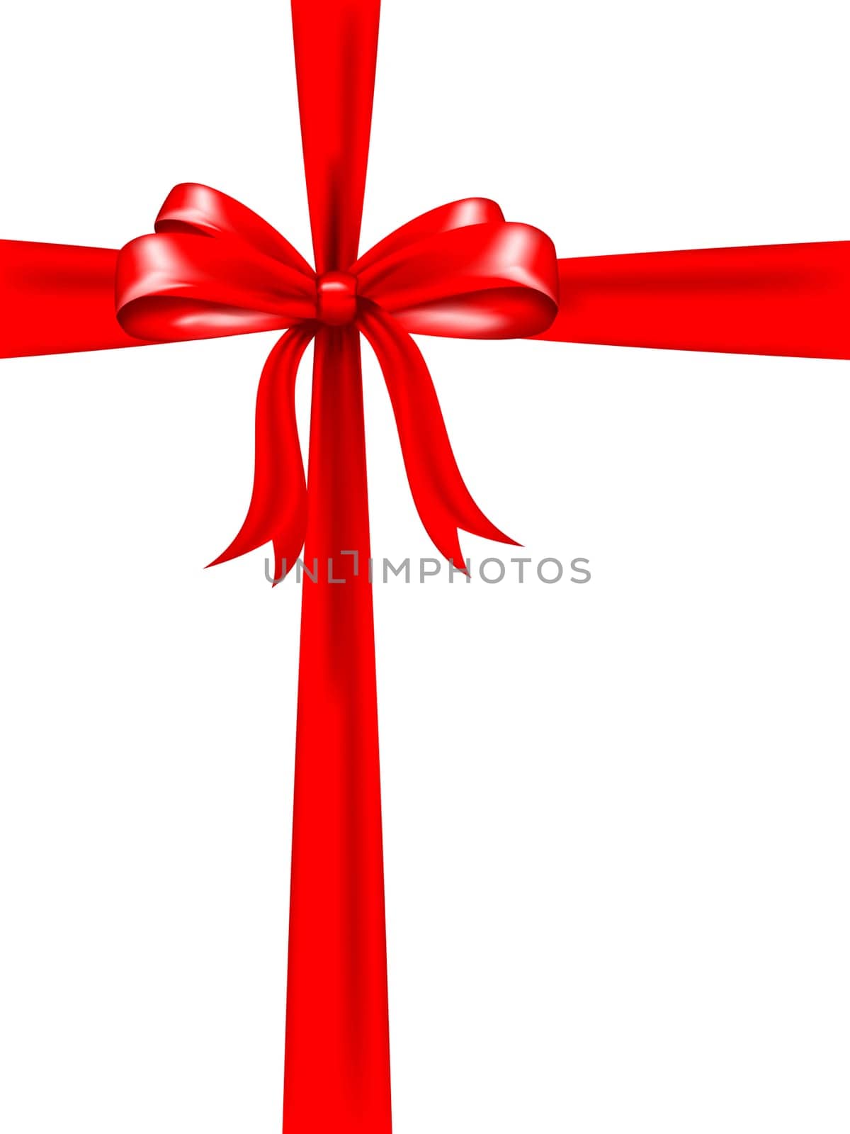 Red gift bow background