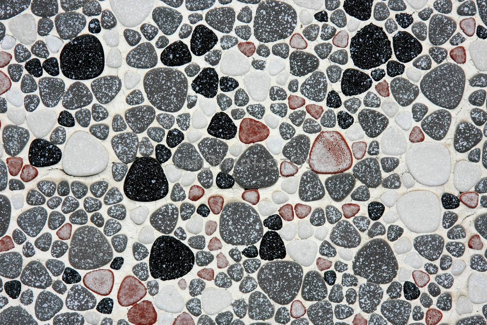Background of different mosaic tiles