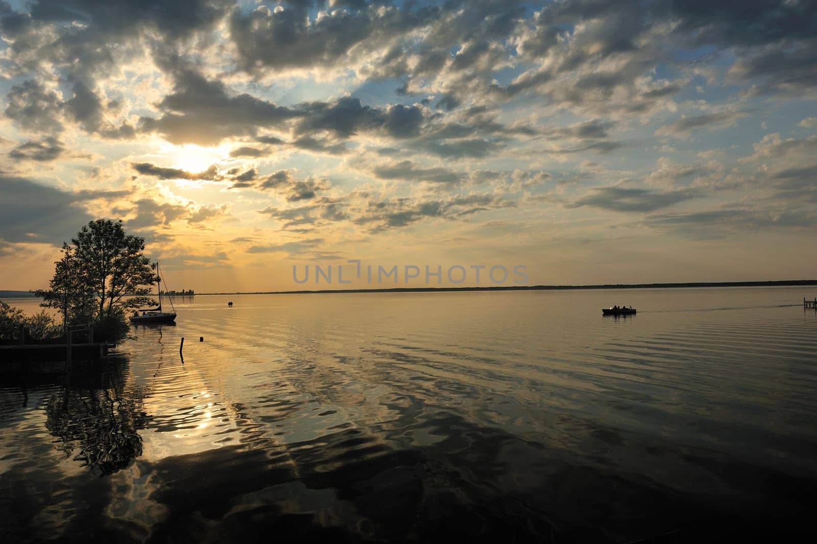 Pictures taken in Steinhude,sunset at the Steinhuder Meer.