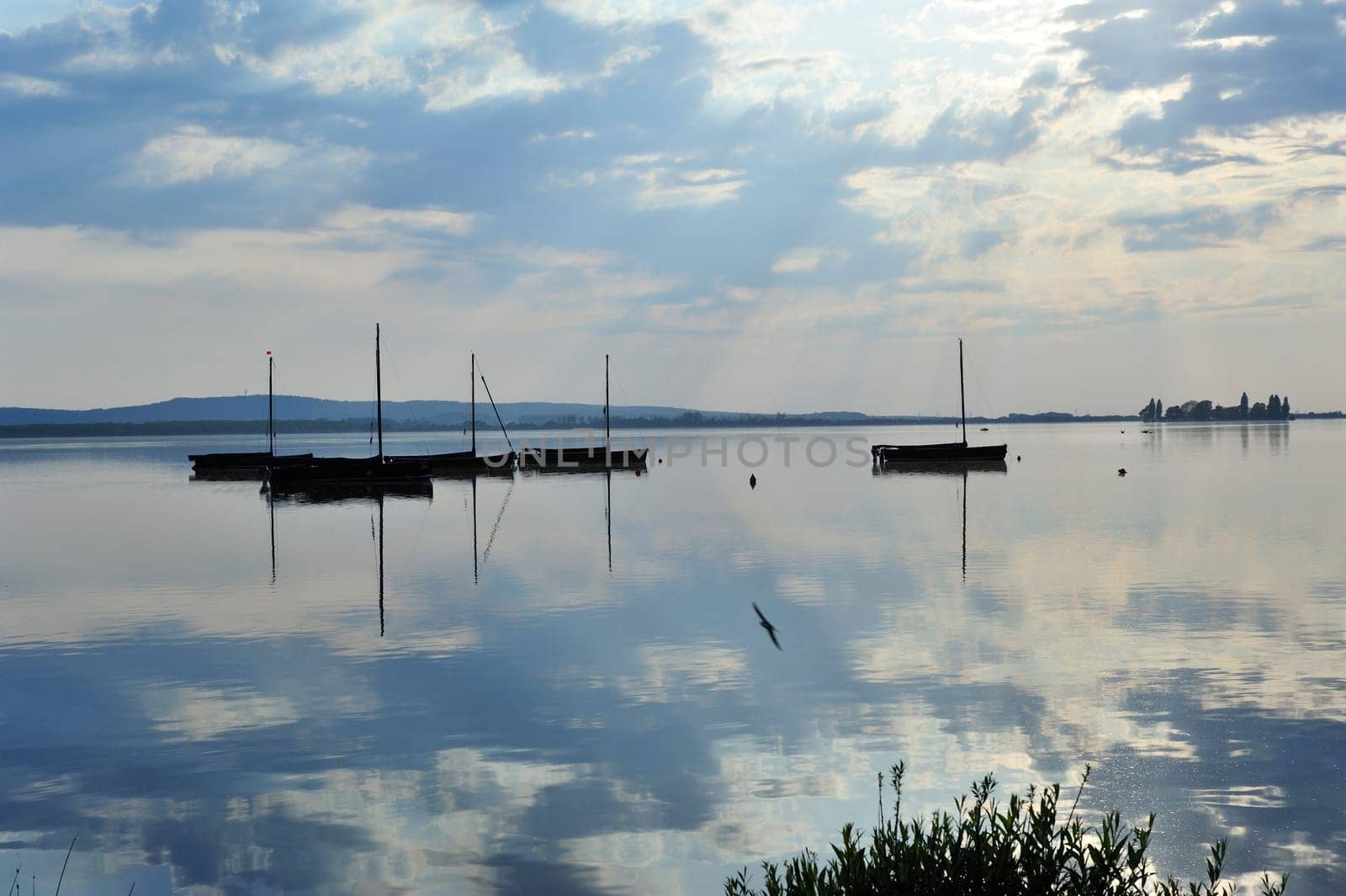 Pictures taken in Steinhude by the sea,at sunset by the lake.