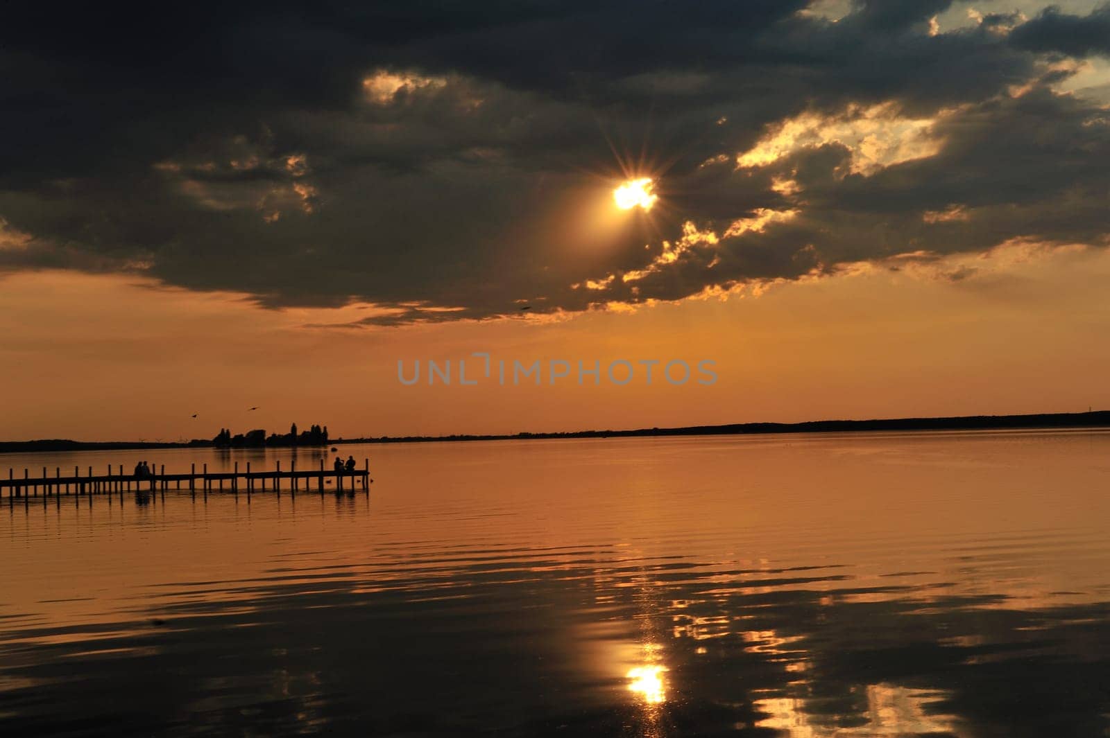 Pictures taken in Steinhude,sunset at the Steinhuder Meer.