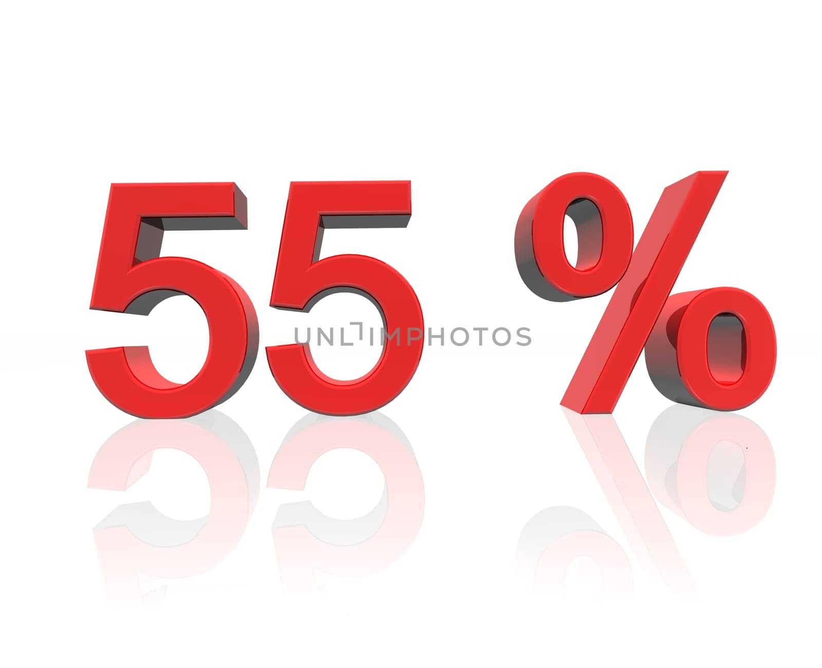 55 percent.0 percent