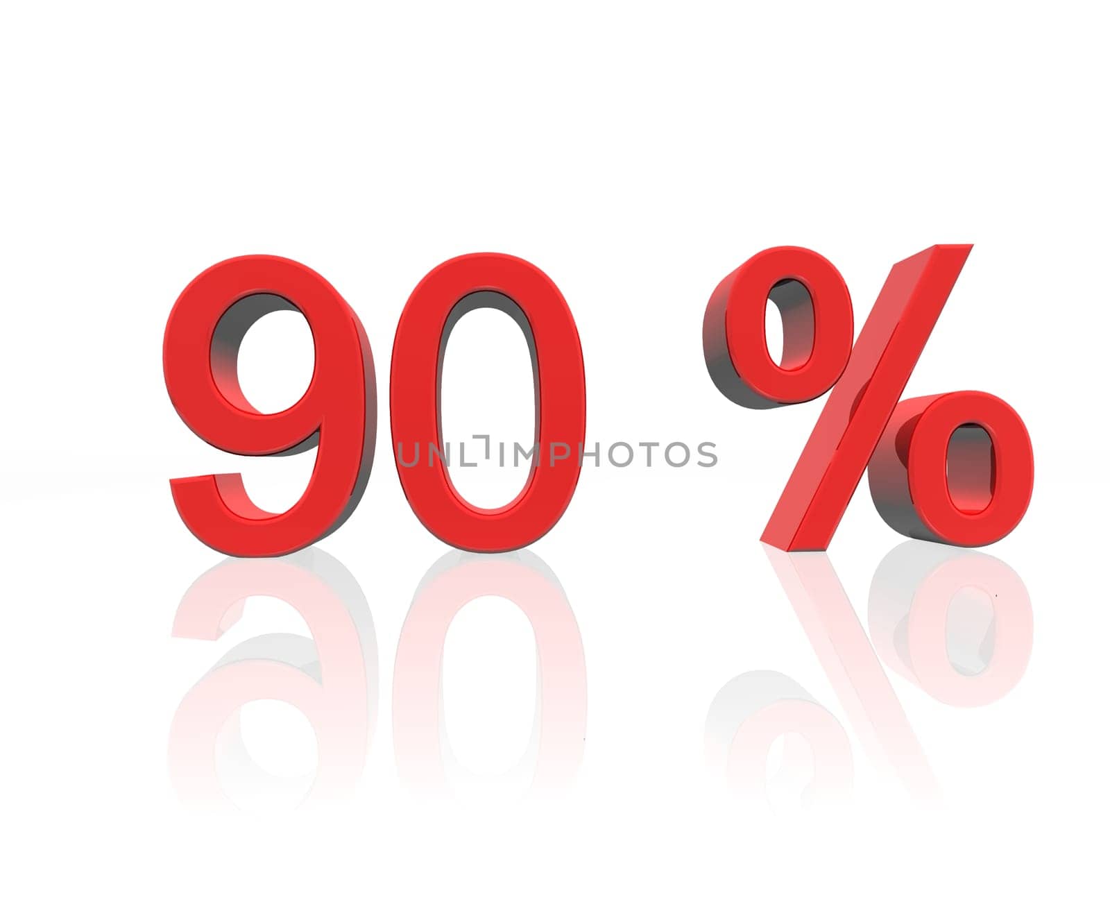 90 percent