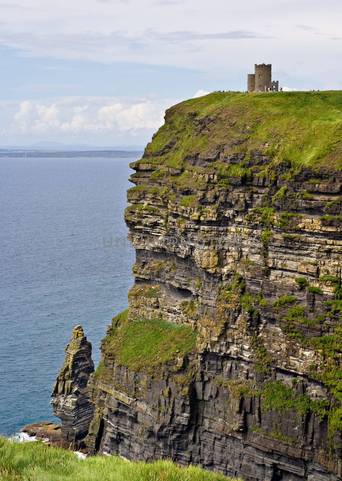 O&#039 Briens Tower on top of The Cliffs of Moher in County Clare, Ireland