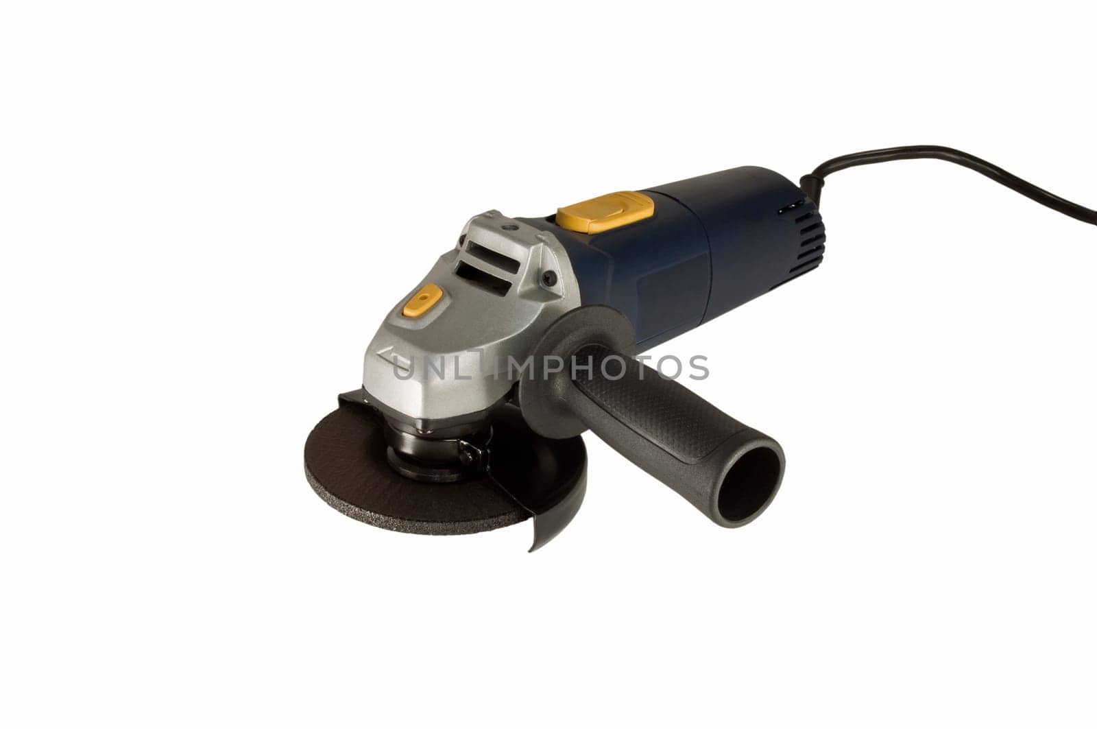 Powertool  grinder isolated on white background.
