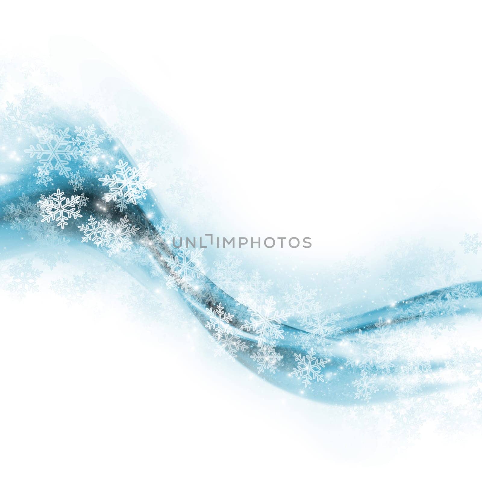 Decorative Christmas background with snowflakes