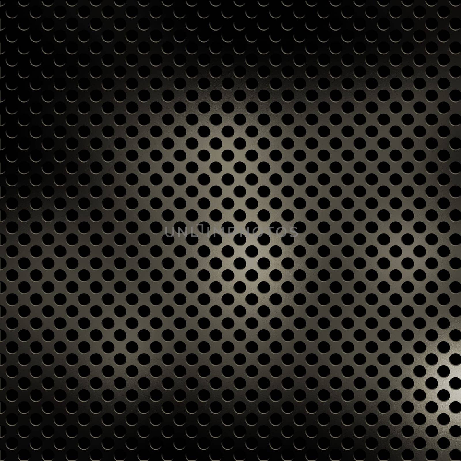 Shiny perforated metal texture