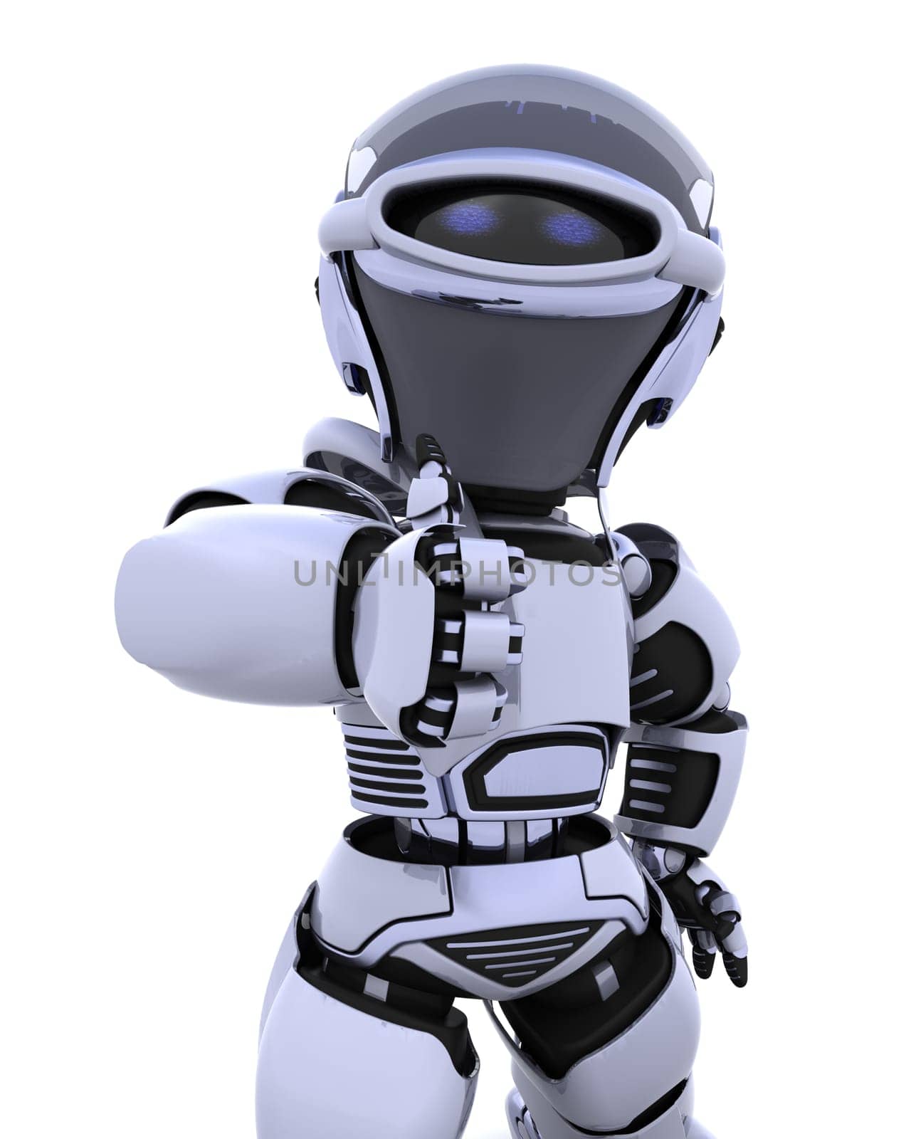 3D render of a robot