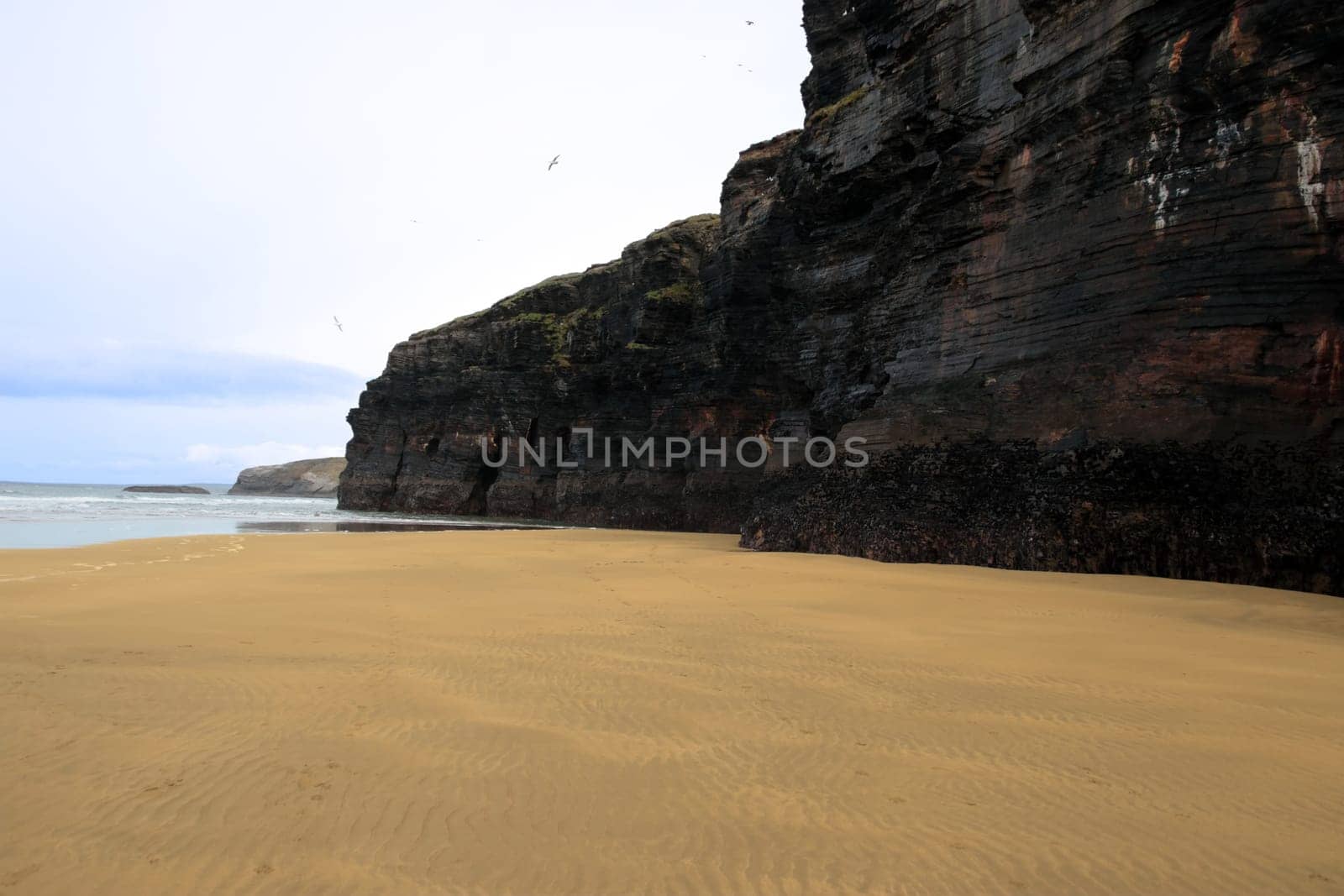 a scenic view of the cliffs on  ballybunions coastline on irelands west coast