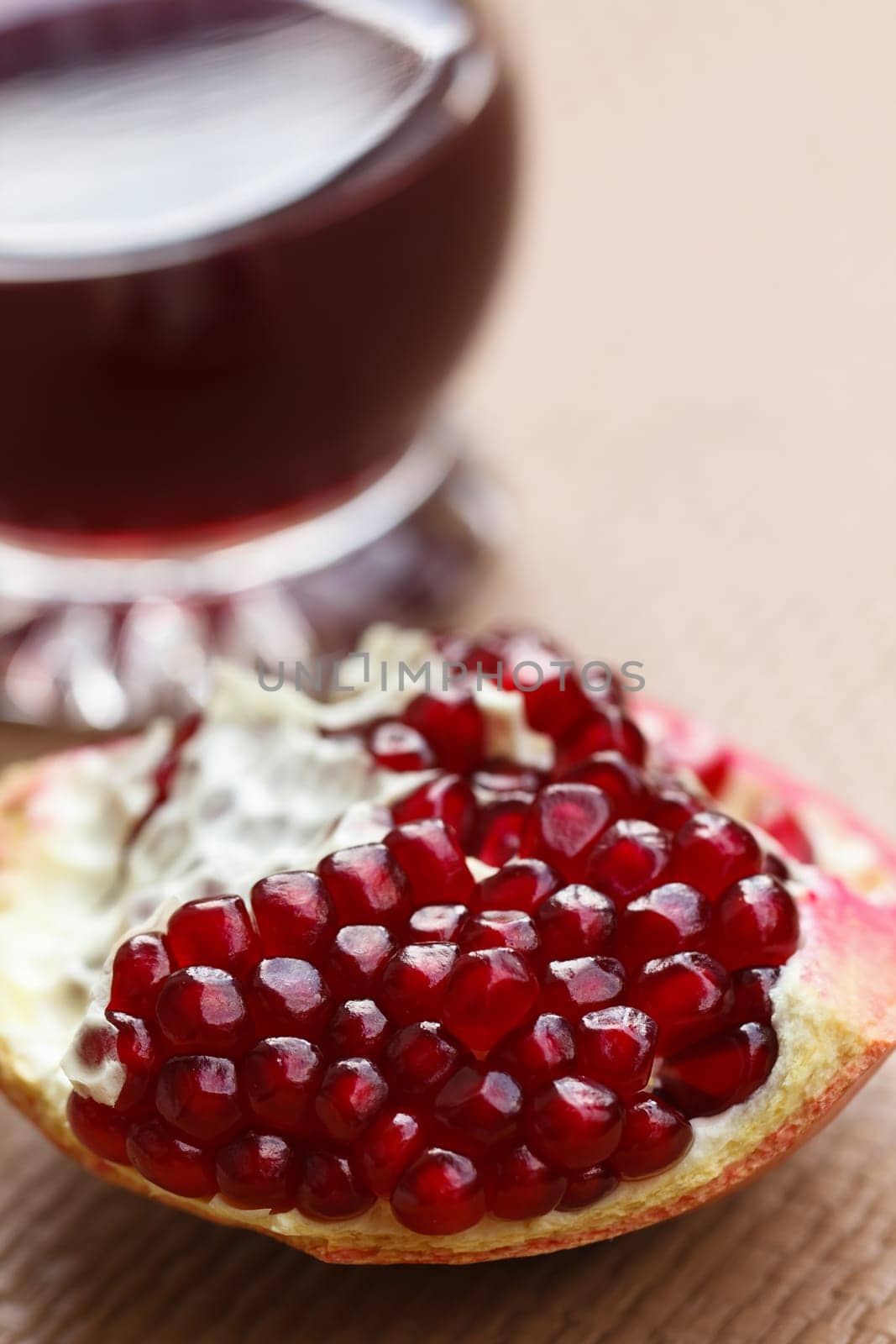 Pomegranate and juice,freshly squeezed