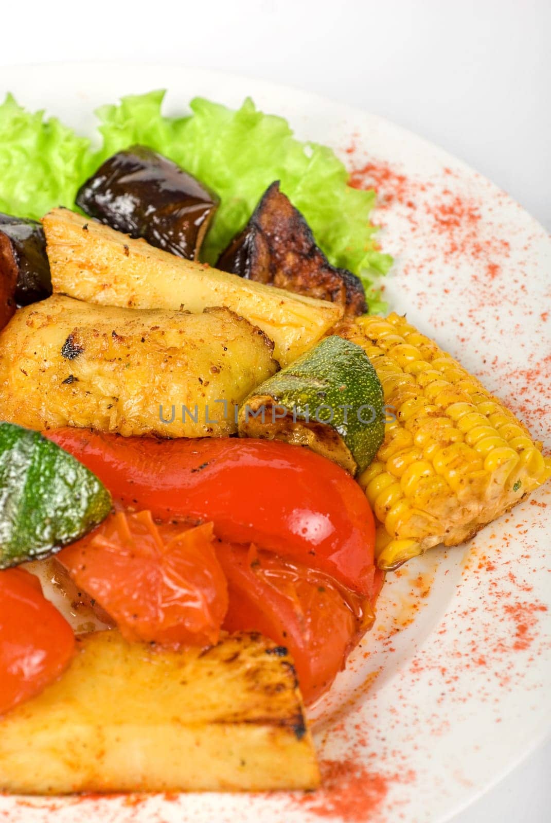 tasty assorted grilled vegetables gourmet food