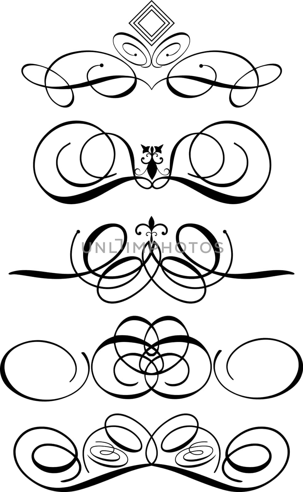 Collection of decorative ornaments - ideal for use of page breaks