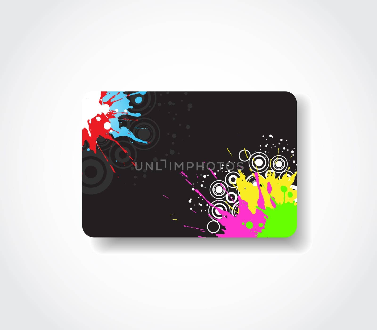 Gift card with abstract grunge design