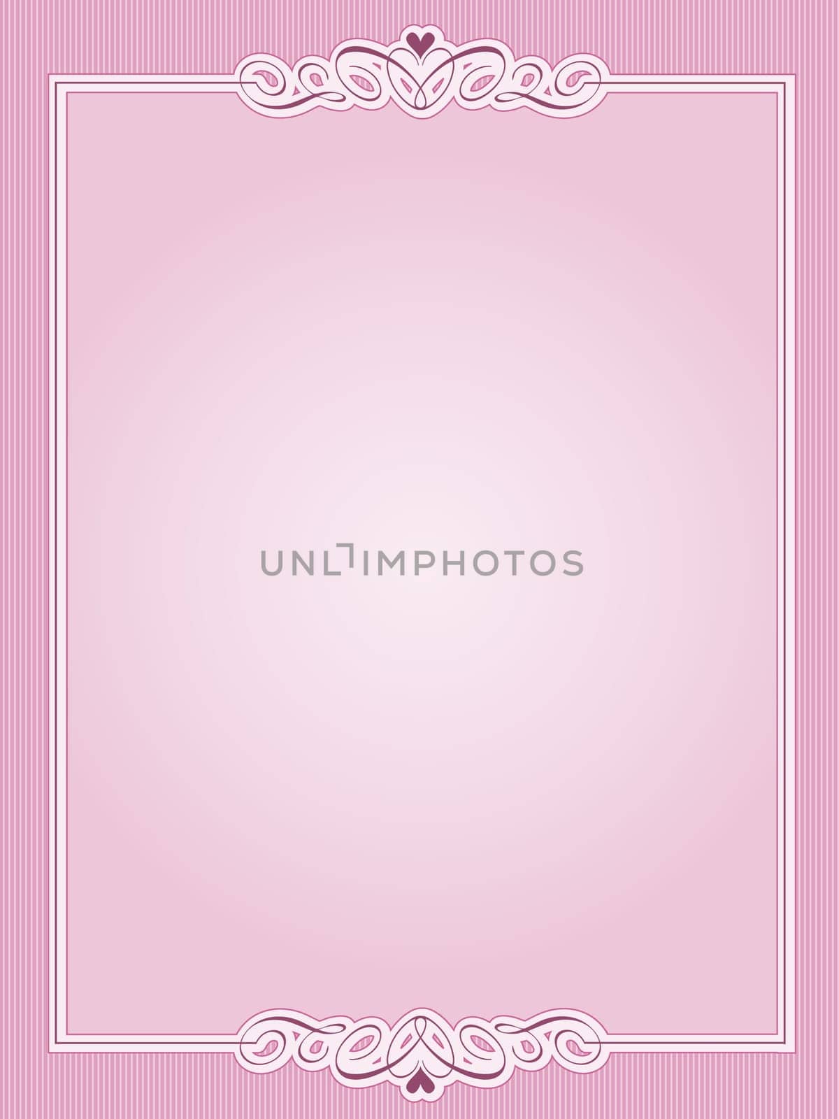 Decorative Valentines border