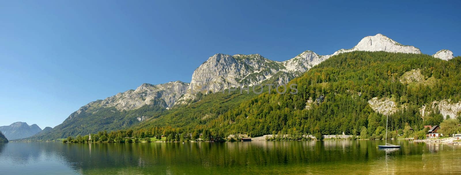 Panorama Grundlsee from Gößl