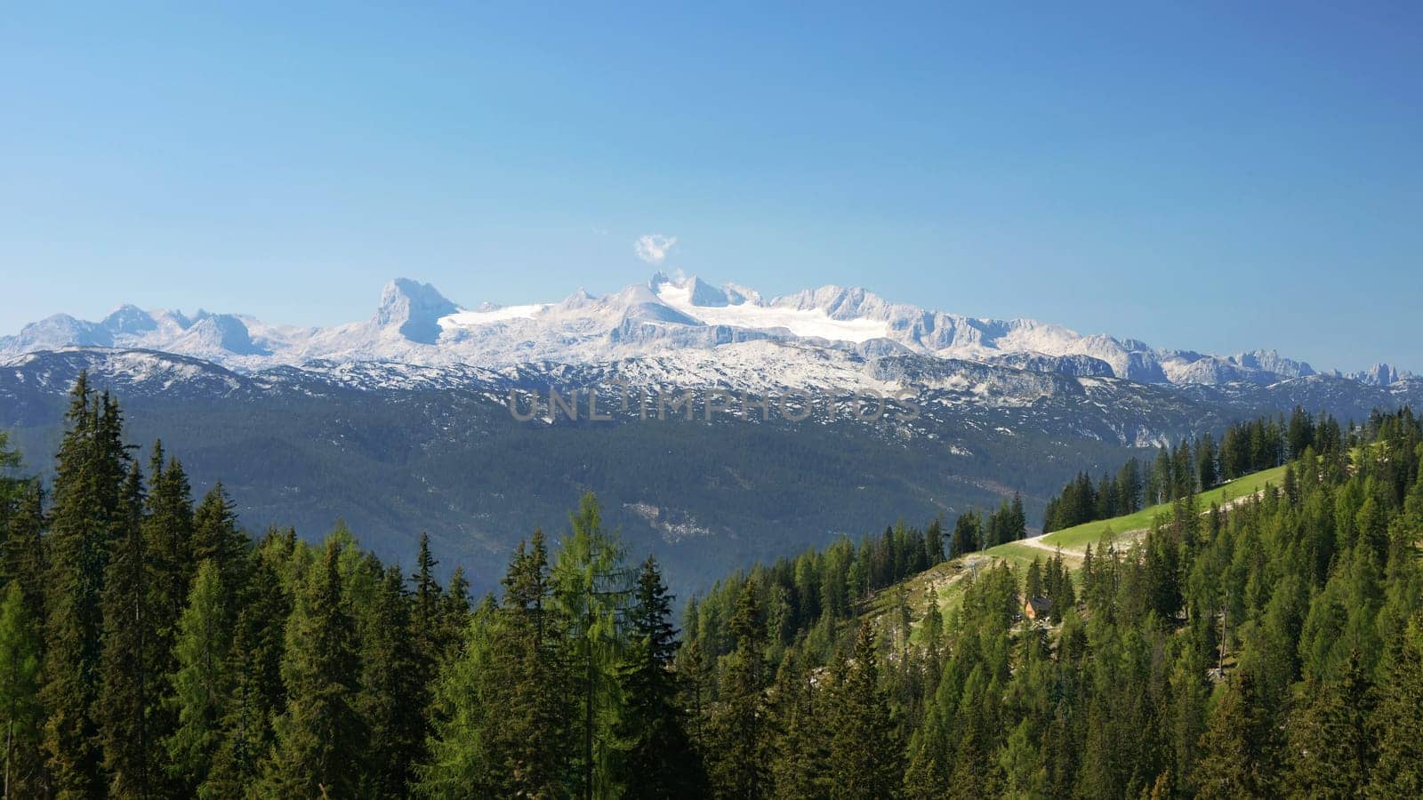 View from the Tauplitzalm to the Dachstein