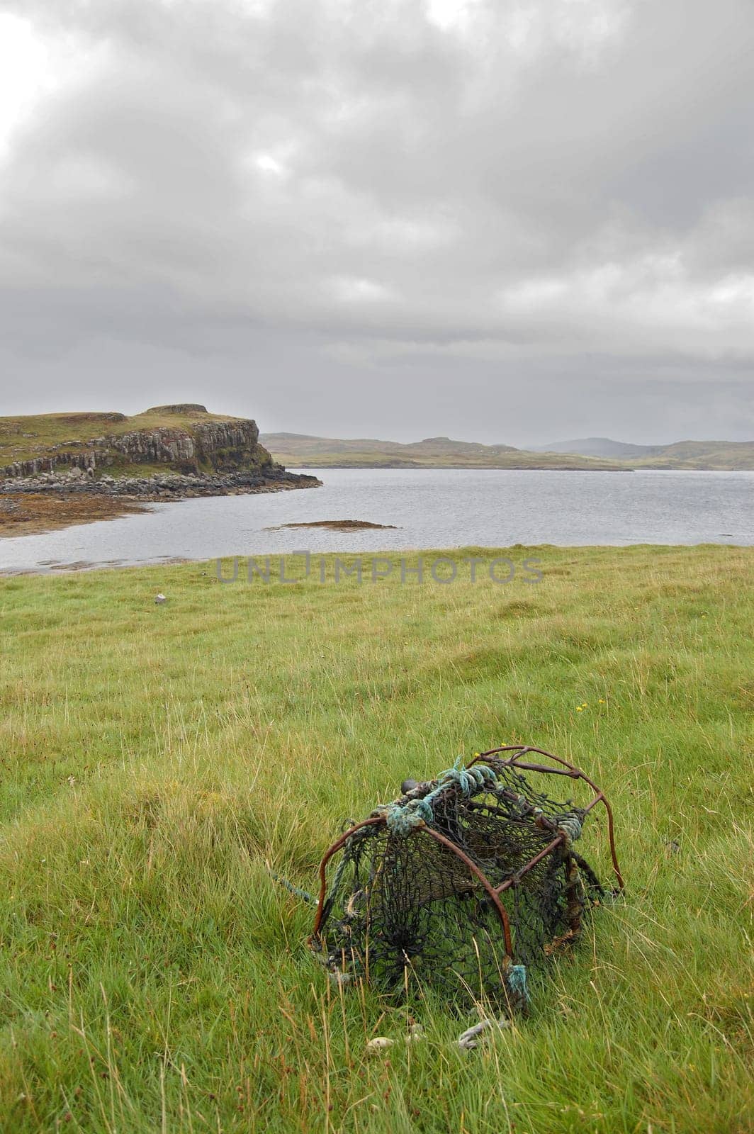 An old fishing creel on the Island of Oronsay, Skye