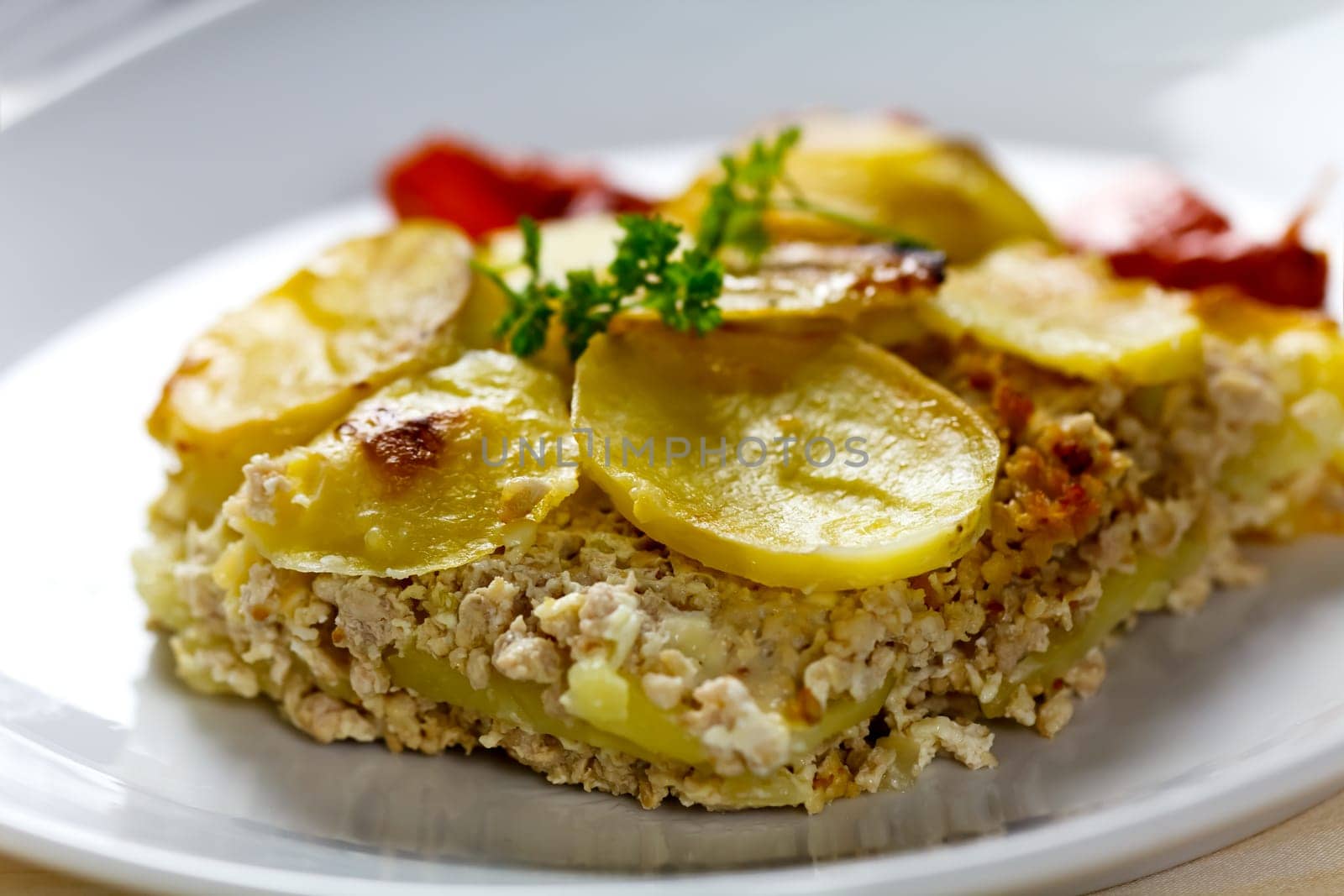 Casserole with minced meat