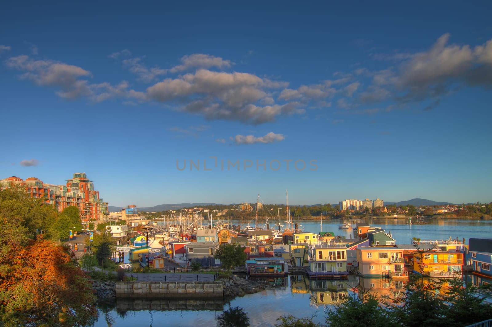 Victoria BC Canada Fisherman&#039 s Wharf at Inner Harbor