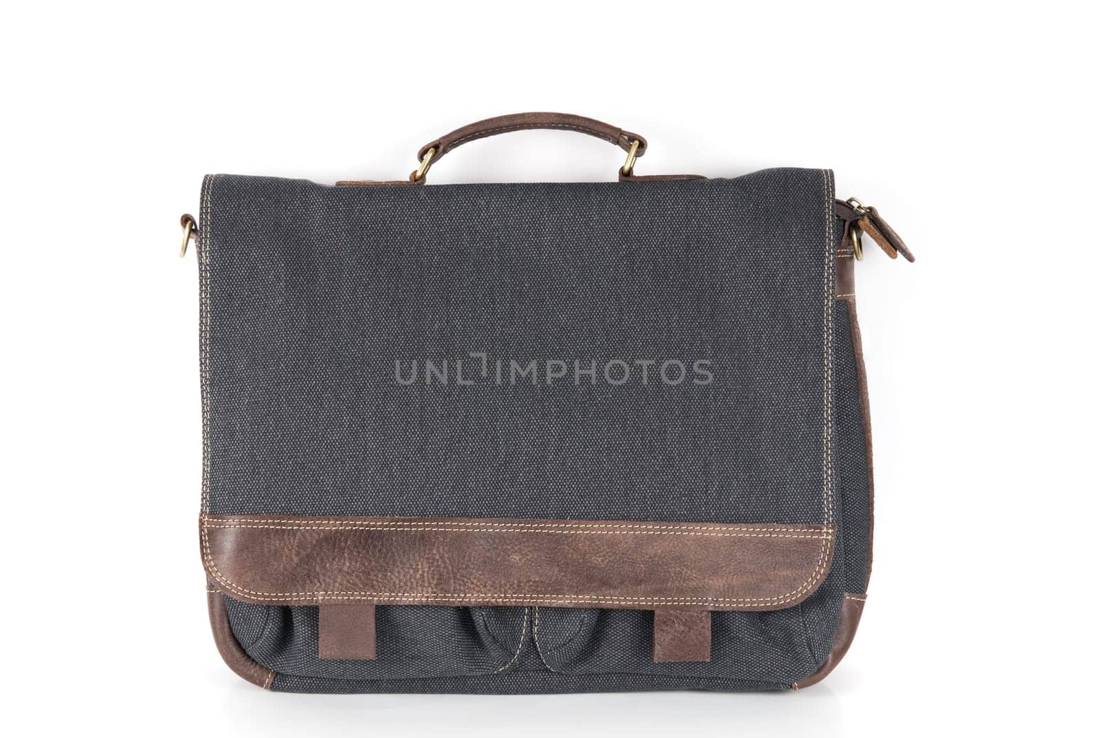 leather bag isolated on a white background