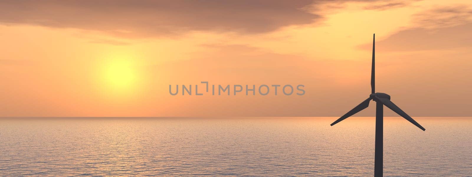 Wind turbine in the sea