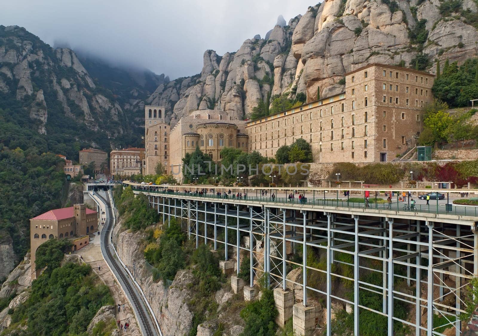 Santa Maria de Montserrat monastery. Catalonia, Spain.