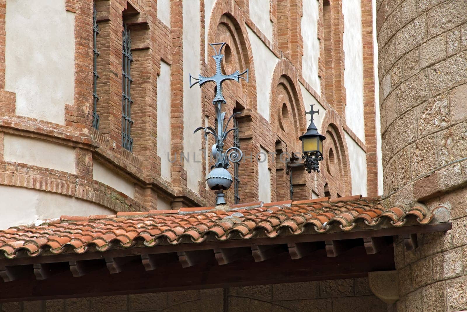 Santa Maria de Montserrat monastery. Catalonia, Spain.