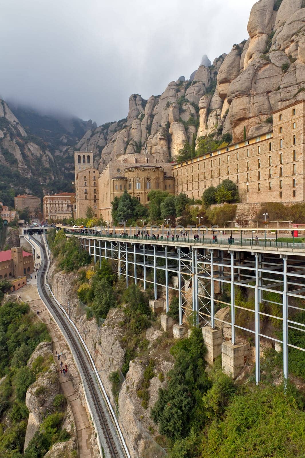 Santa Maria de Montserrat monastery. Catalonia, Spain.