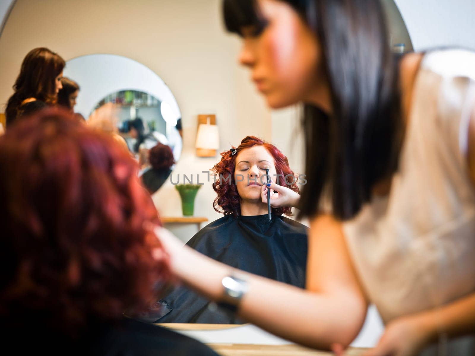 Make-up situation in a Beauty spa