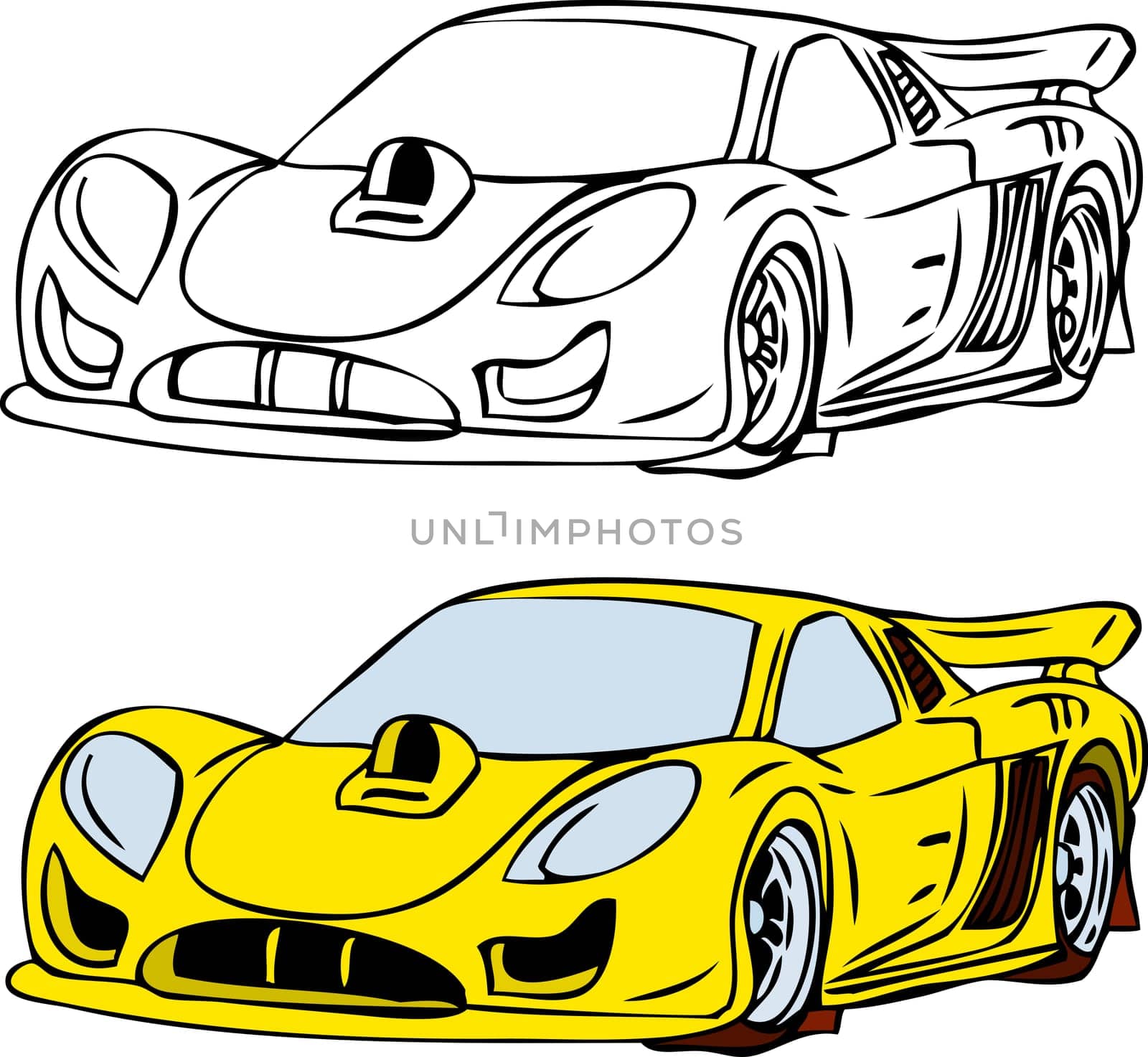 vector - sport car isolated on background