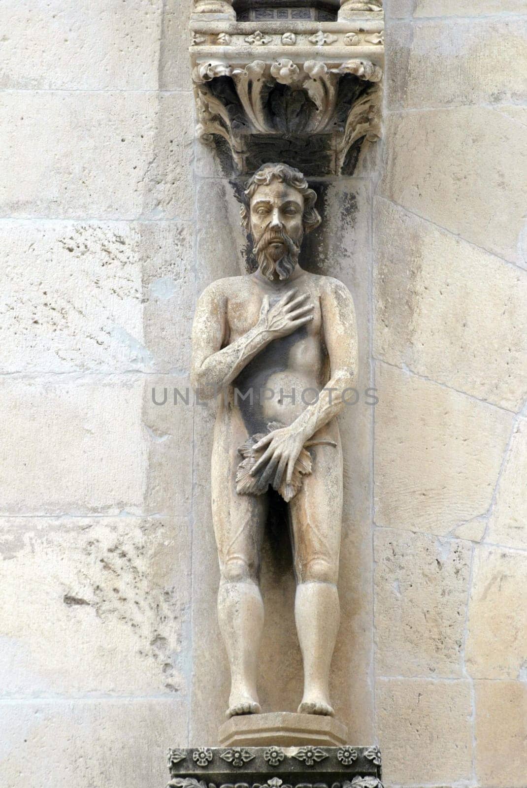 Adam, detail of the St. James Cathedral, Sibenik