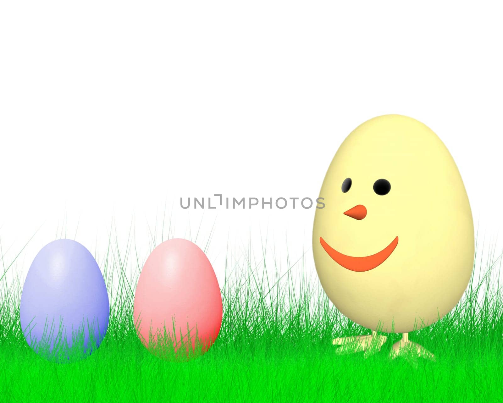 Smiling Easter Chicken