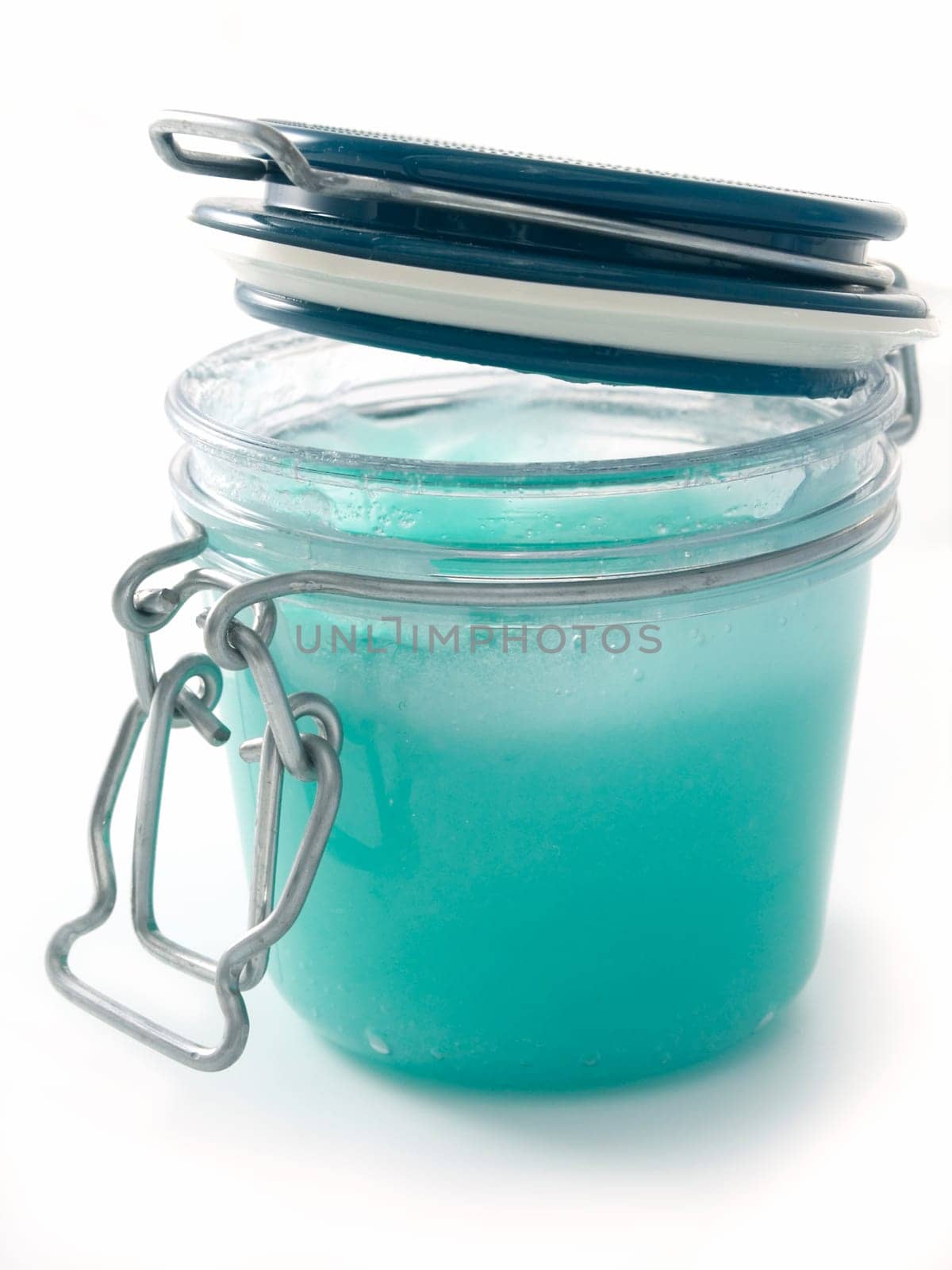 close-up of jar of glass with Peeling