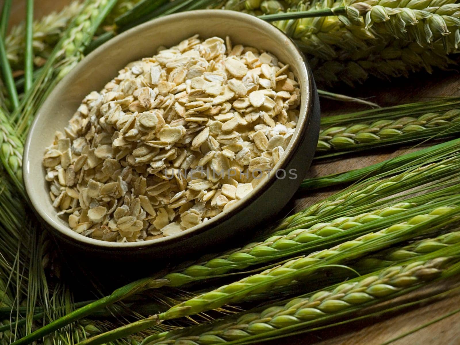 close-up of bowl full of oatmeal