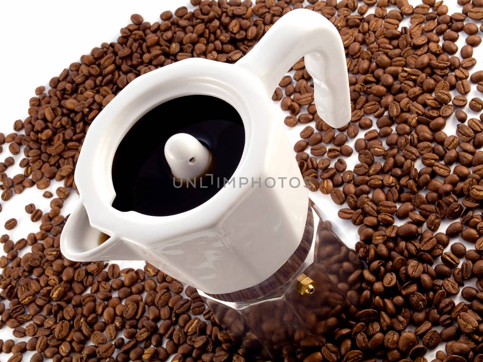 traditional vacuum coffee maker "Little Man"" isolated on white"