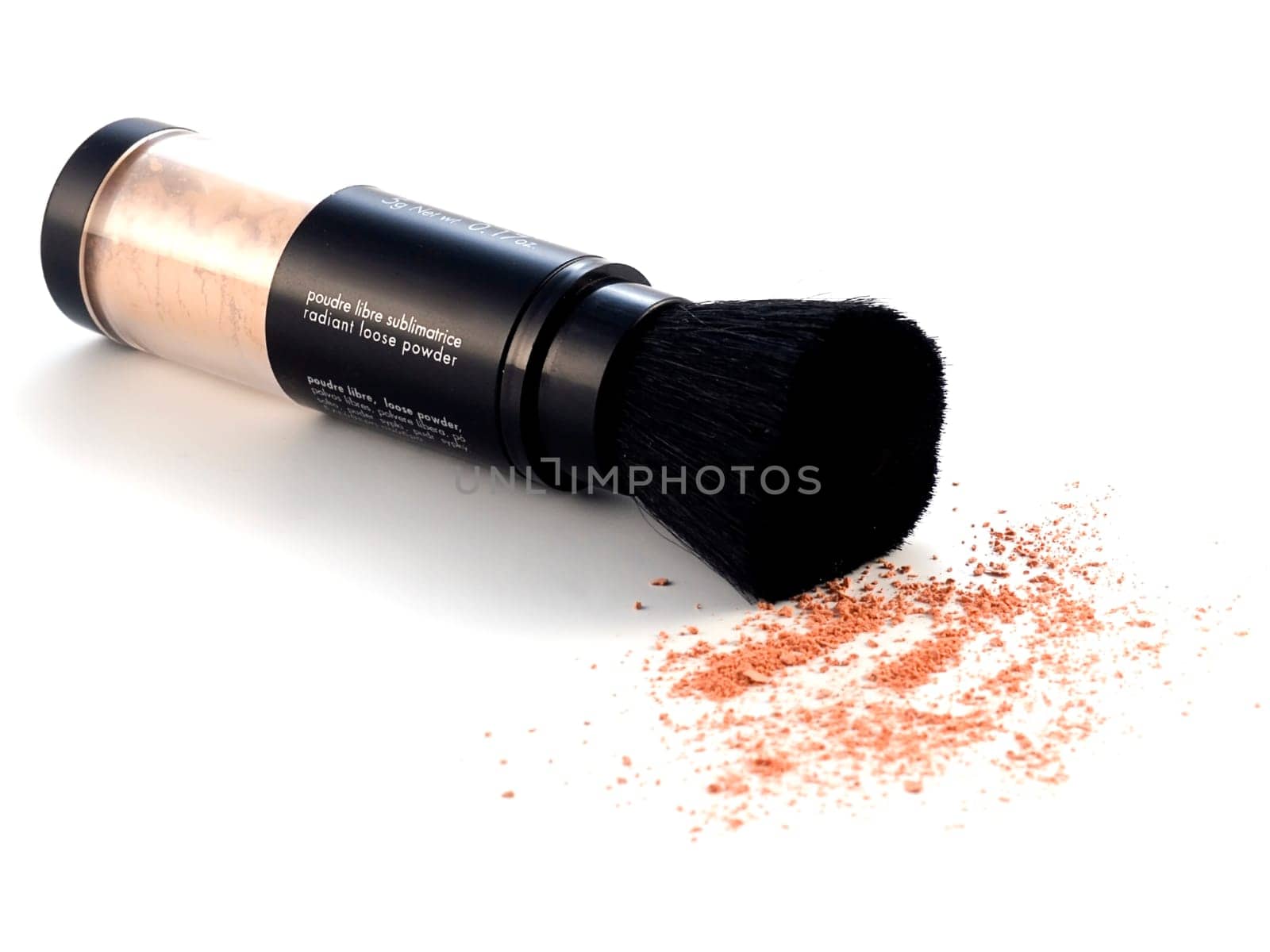 cosmetics series: Face Powder on white background