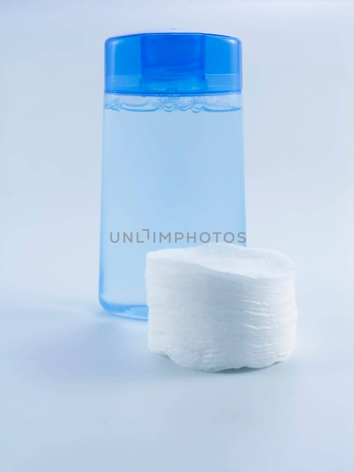 skincare - facial toner with cotton pads
