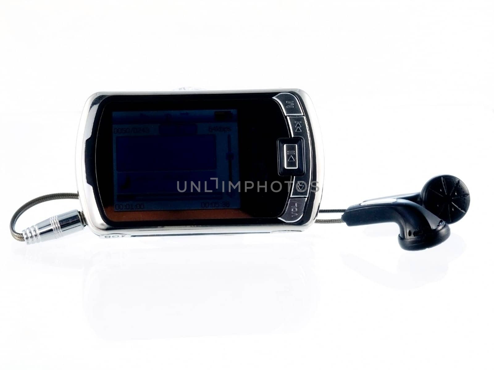 MP4 player, isolated on white background