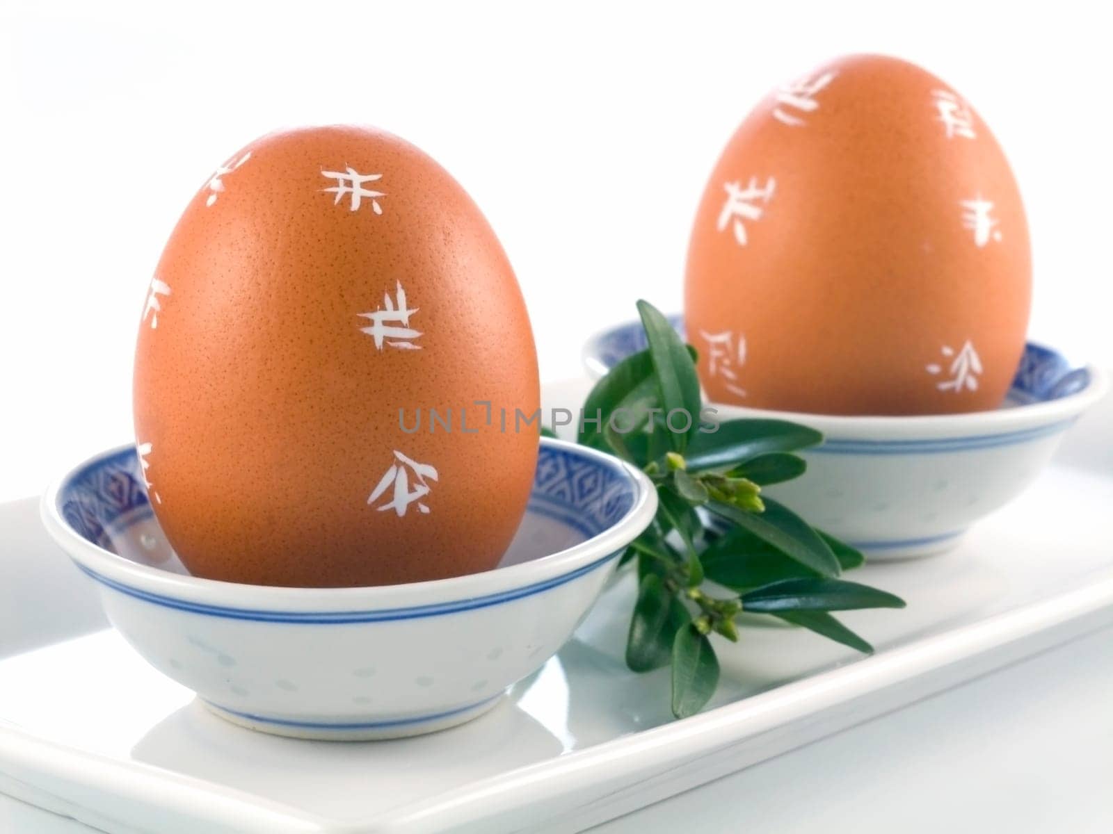 Easter Eggs isolated on a white background