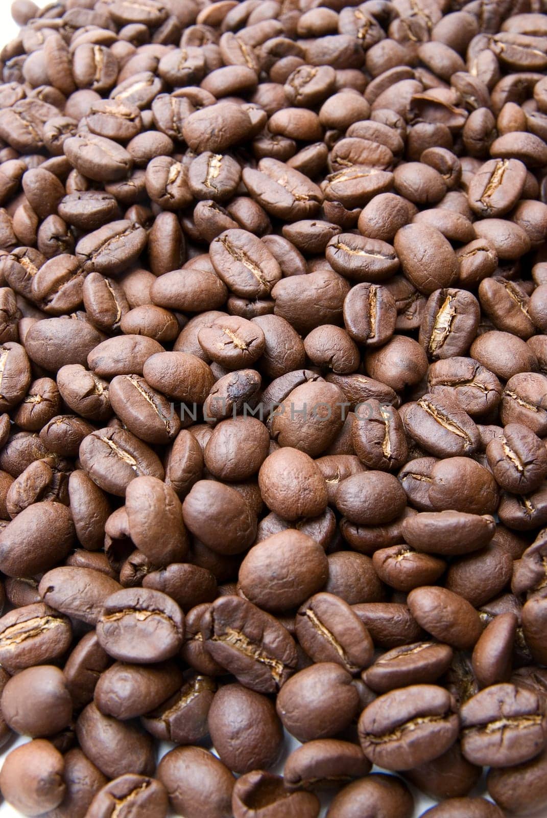Close up of group coffee beans