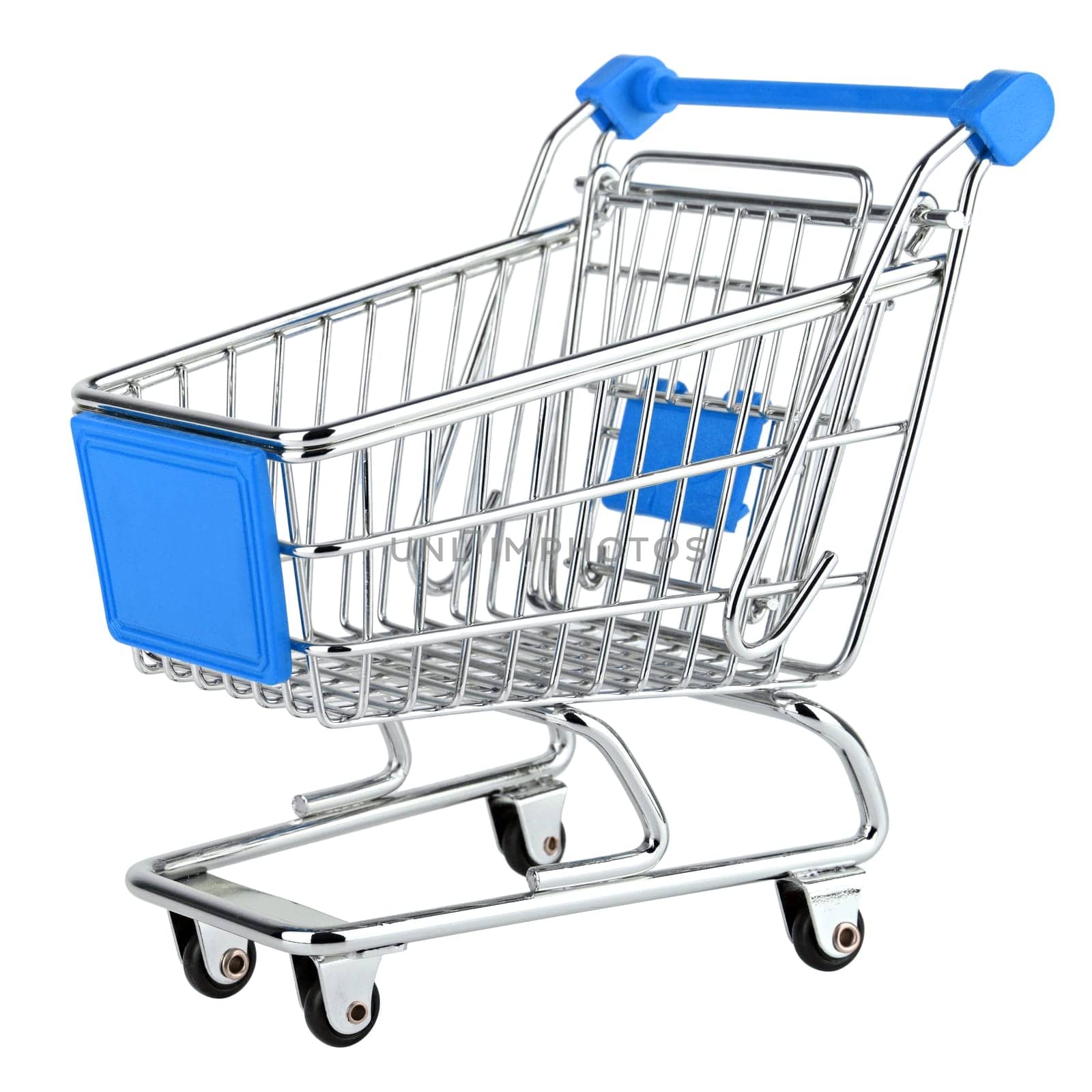 Shopping cart isolated on white background.