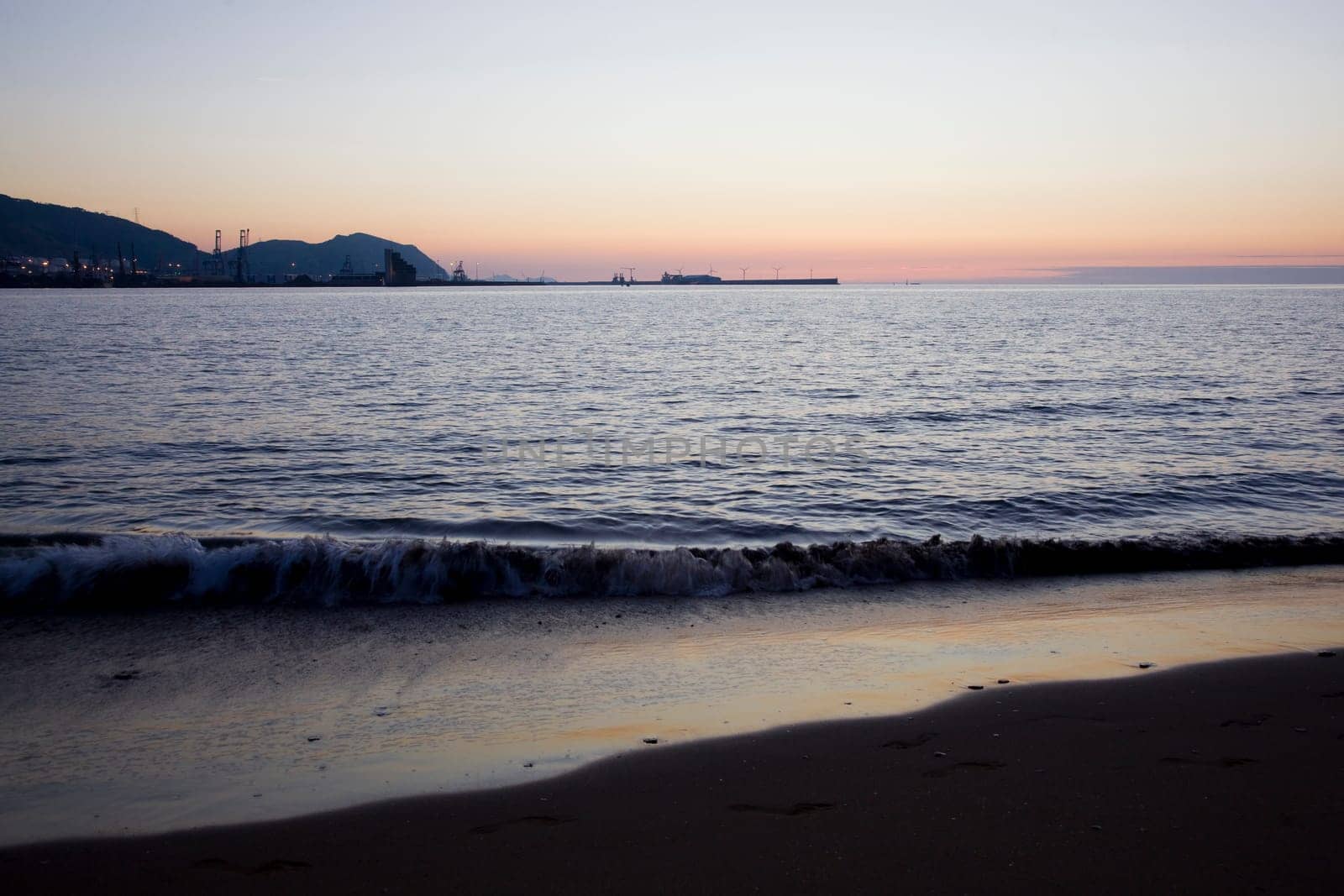 landscape image with the sea and the sky