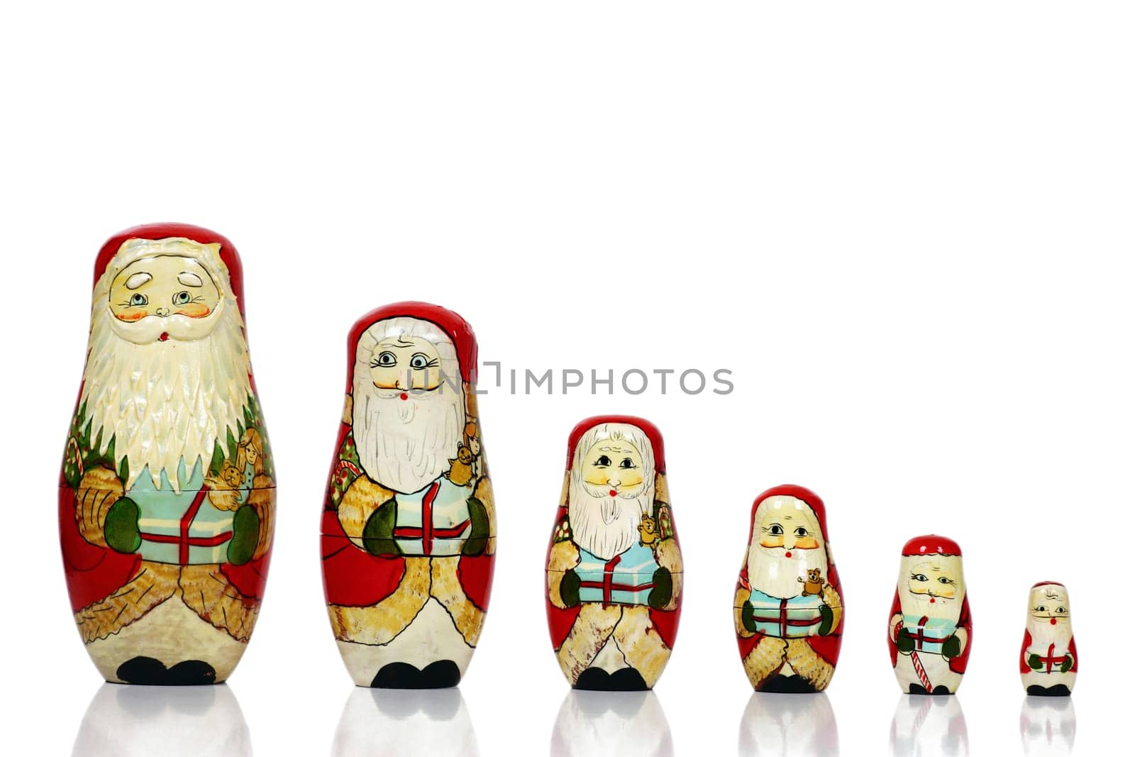 Santa Claus Matruschkas - 6 pieces