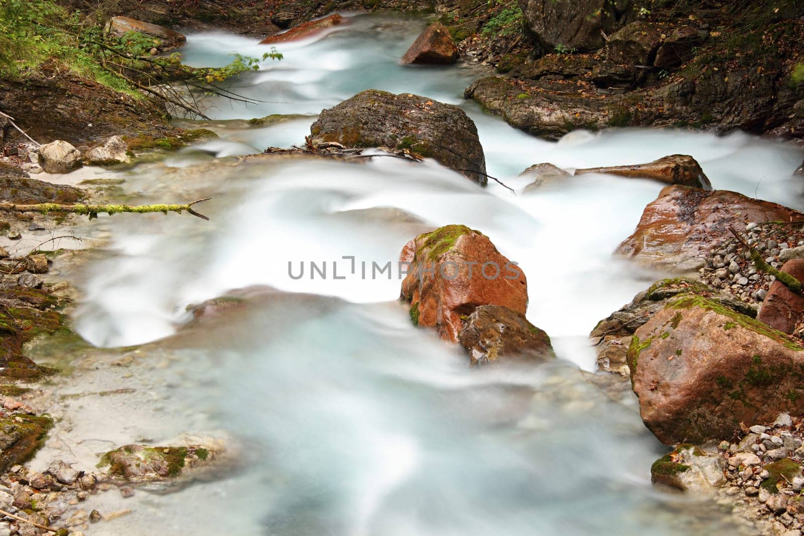 Mountain gorge in the Bavarian Alps.