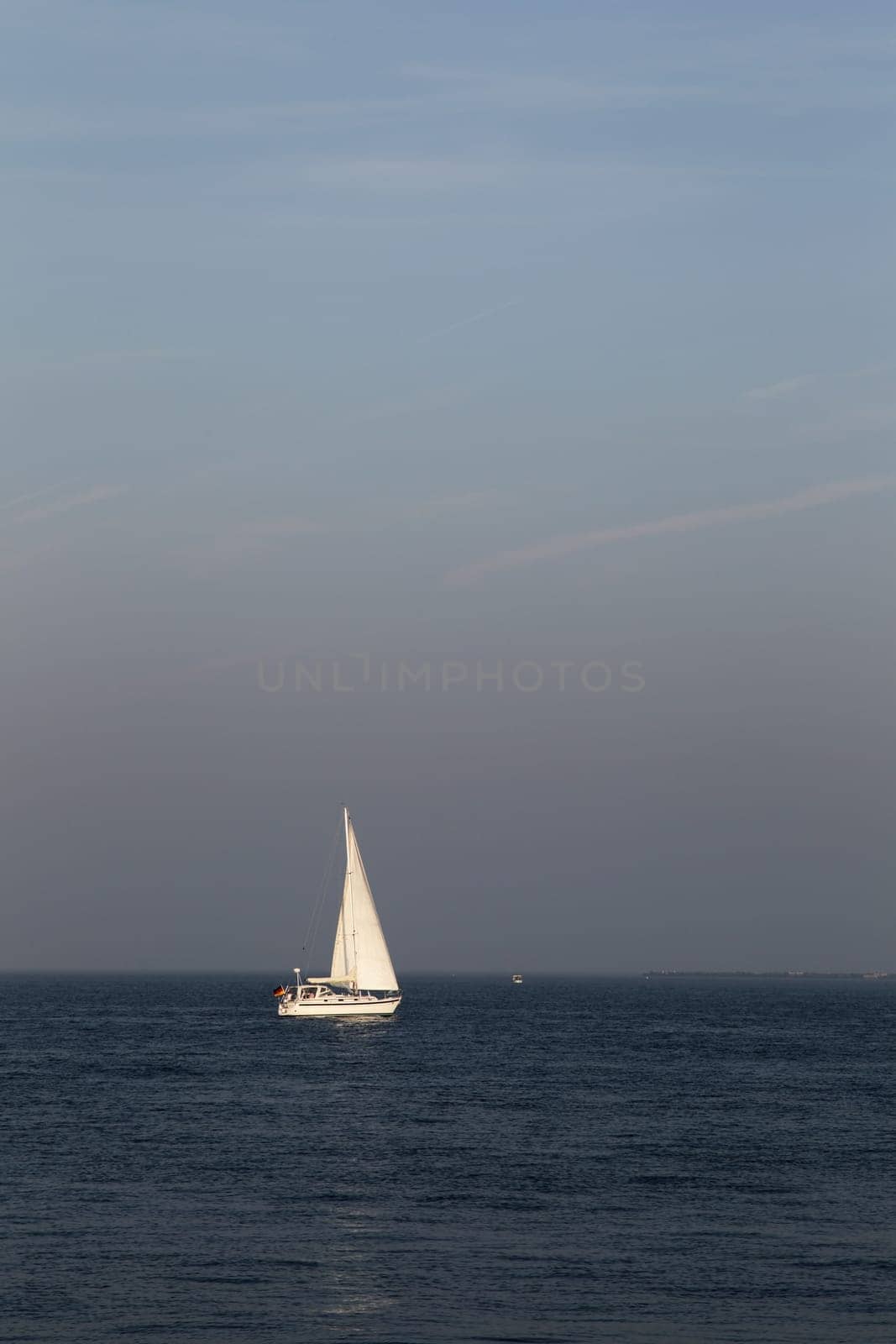 Sailboat on the North Sea near Heligoland